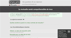 Desktop Screenshot of forum.mutuelle.com